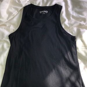 Black tank top